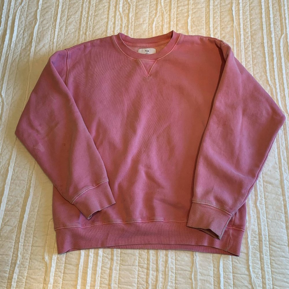 aritzia / tna pink crewneck